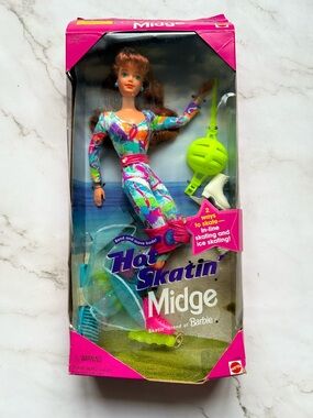 Hot Skatin’ Midge Barbie Doll - Bend And Move Body!